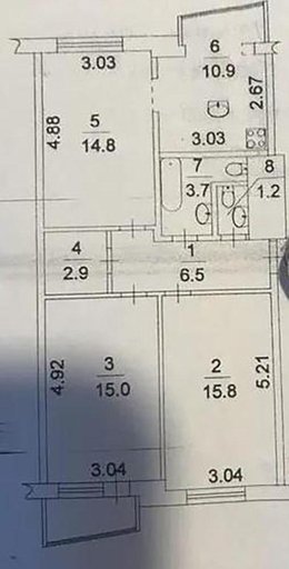 Продажа 3 кімнатної квартири на вулиця Байди-Вишневецького 49