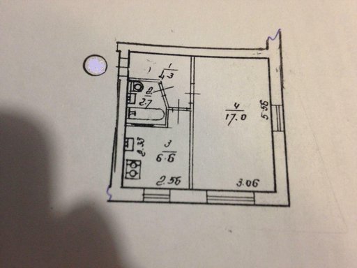 Продажа 1 кімнатної квартири на Полковий провулок 55