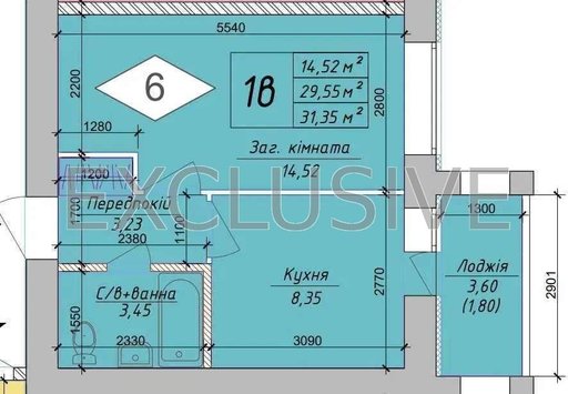 Продажа 1 кімнатної квартири на Міжнародна вулиця 45