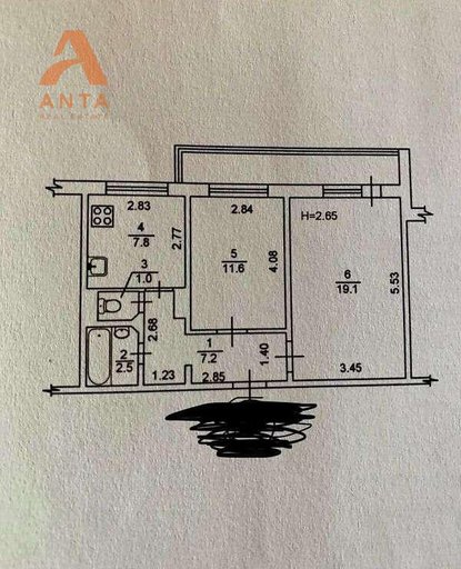 Продажа 2 кімнатної квартири на Мистецька вулиця 6