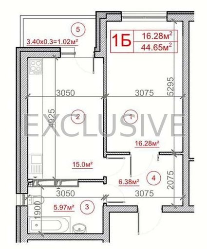Продажа 1 кімнатної квартири на Нововокзальна вулиця 5