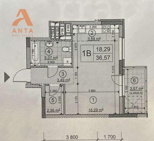 Продажа 1 кімнатної квартири на Бориславська вулиця 25