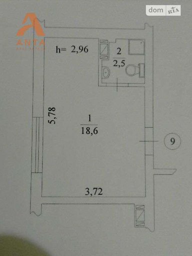 Продажа 1 кімнатної квартири на улица Ревуцкого 19-А