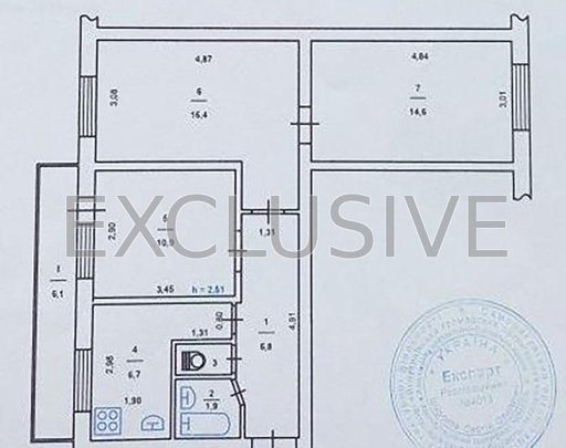 Продажа 3 кімнатної квартири на Ялинковий провулок 13