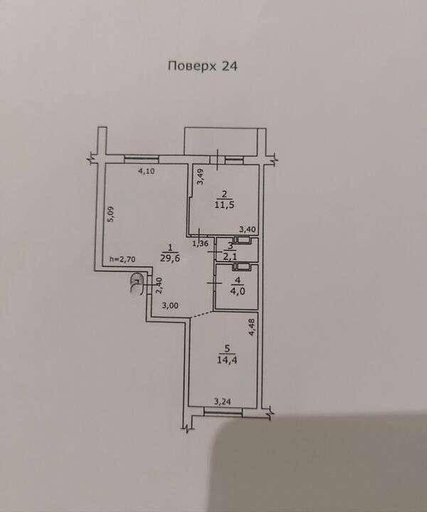 Продажа 3 кімнатної квартири на вулиця Хорива 14